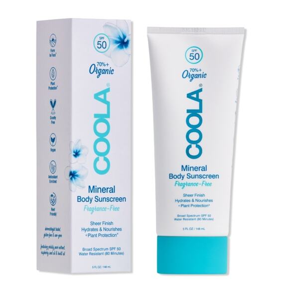 Coola 50 SPF Mineral Body Sunscreen fragrance-free 3.4 FL OZ - Picture 1 of 7
